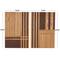 24" Brown Wooden Geometric Handmade Two-Toned Wall Décor Set
